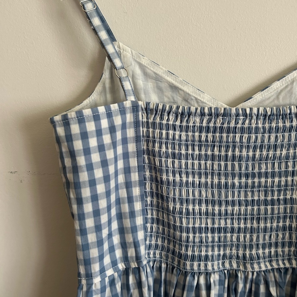 Gap Blue Gingham Spaghetti Strap Maxi Dress - Women - Picture 10 of 11